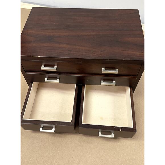 MCM Jewelry Box‎ with 3 drawers and main compartment with mirror - Picture 3 of 8